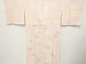 椿模様織り出し　単衣長襦袢